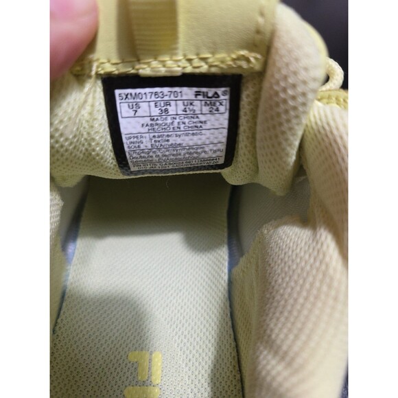 Fila Disruptor 2 Womens Shoes Sz 7 Running Athletic Tender Yellow Sneakers - Picture 4 of 6